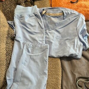 Fabletics Women's Light Blue Track Pants & Top